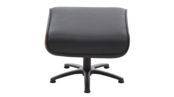 Polsterhocker Hukla® aus Leder in Schwarz VS-HU1141 - Hocker schwarzes Leder Torro & Nussbaum