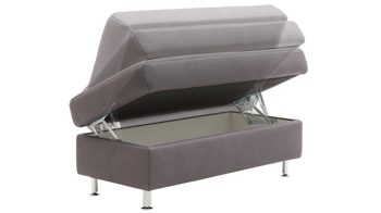 Funktionshocker modulmaster aus Stoff in Grau Modulmaster MM-ZE1049 - Funktionshocker graue Mikrofaser Mammut – ca. 130 x 65 cm