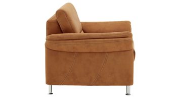 Polstersessel modulmaster aus Stoff in Orange Modulmaster MM-ZE1049 - Polstersessel zimtfarbener Bezug Deluxe & Metallfüße