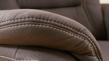 Polstersessel modulmaster aus Stoff in Dunkelbraun Modulmaster Polstersessel MM-PP1067 mit Federkern schokobraune Mikrofaser Mammut &amp; Eiche Bianco