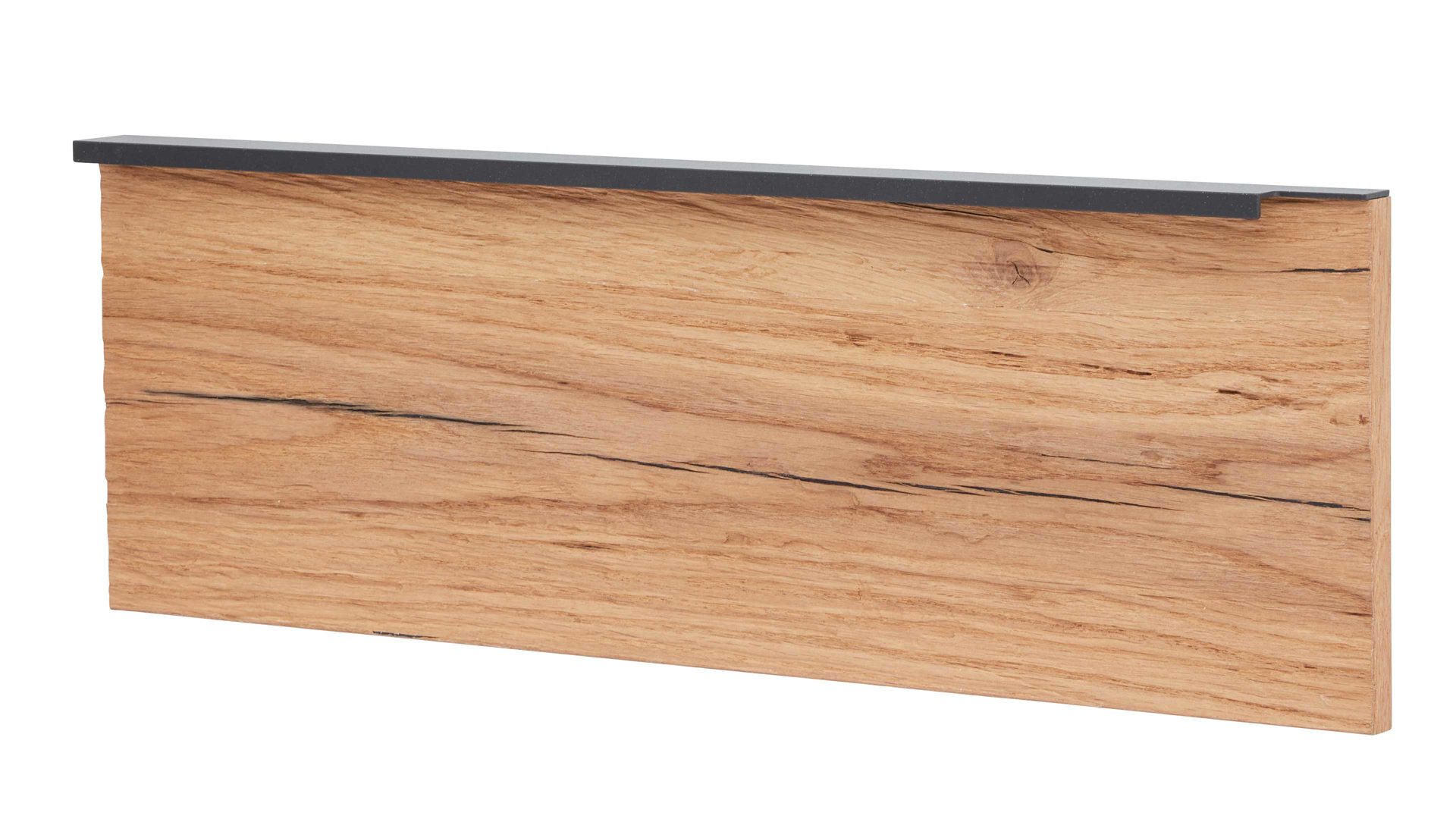 Paneel Interliving aus Holz in Holzfarben Interliving Schlafzimmer Serie 1025 – Aufsatzpaneel 530146 links - Balkeneiche gehackt