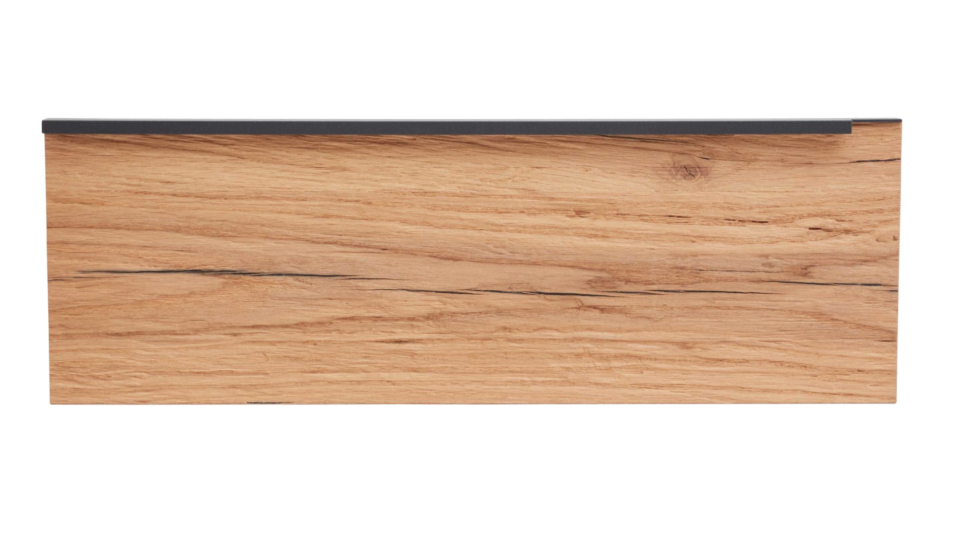 Paneel Interliving aus Holz in Holzfarben Interliving Schlafzimmer Serie 1025 – Aufsatzpaneel rechts - Balkeneiche gehackt