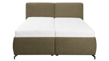 Polsterbett Interliving aus Stoff in Dunkelgrün Interliving Bettsystem Serie 1414 - Polsterbett olivgrüner Stoffbezug GCP 333 - Liegefläche ca. 180 x 200 cm