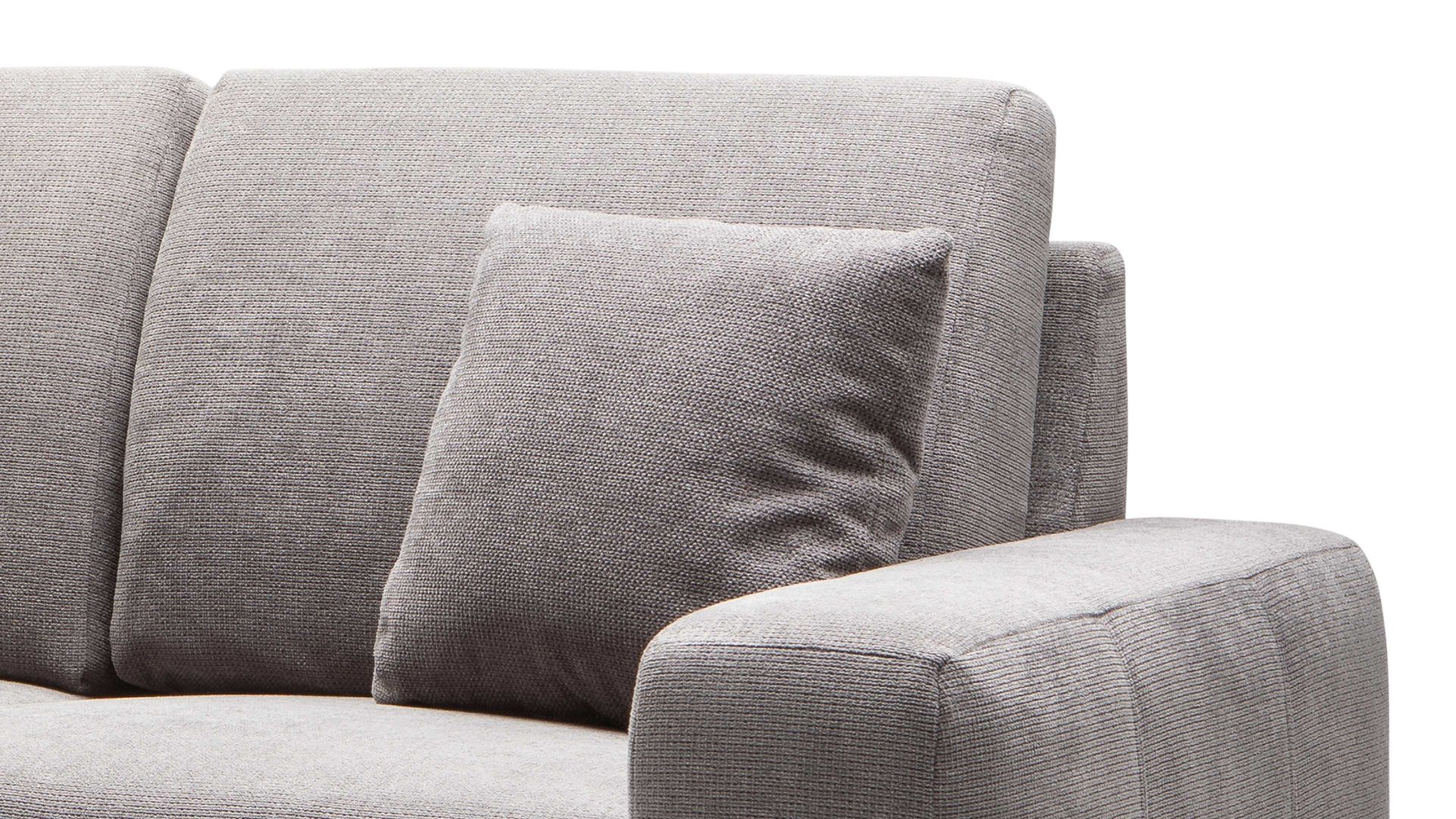 Zweisitzer A. z. iwaniccy aus Stoff in Grau 2-Sitzer Dana bzw. Polstermöbel steinfarbener Bezug Boston 20 & Metallfüße - Länge ca. 169 cm