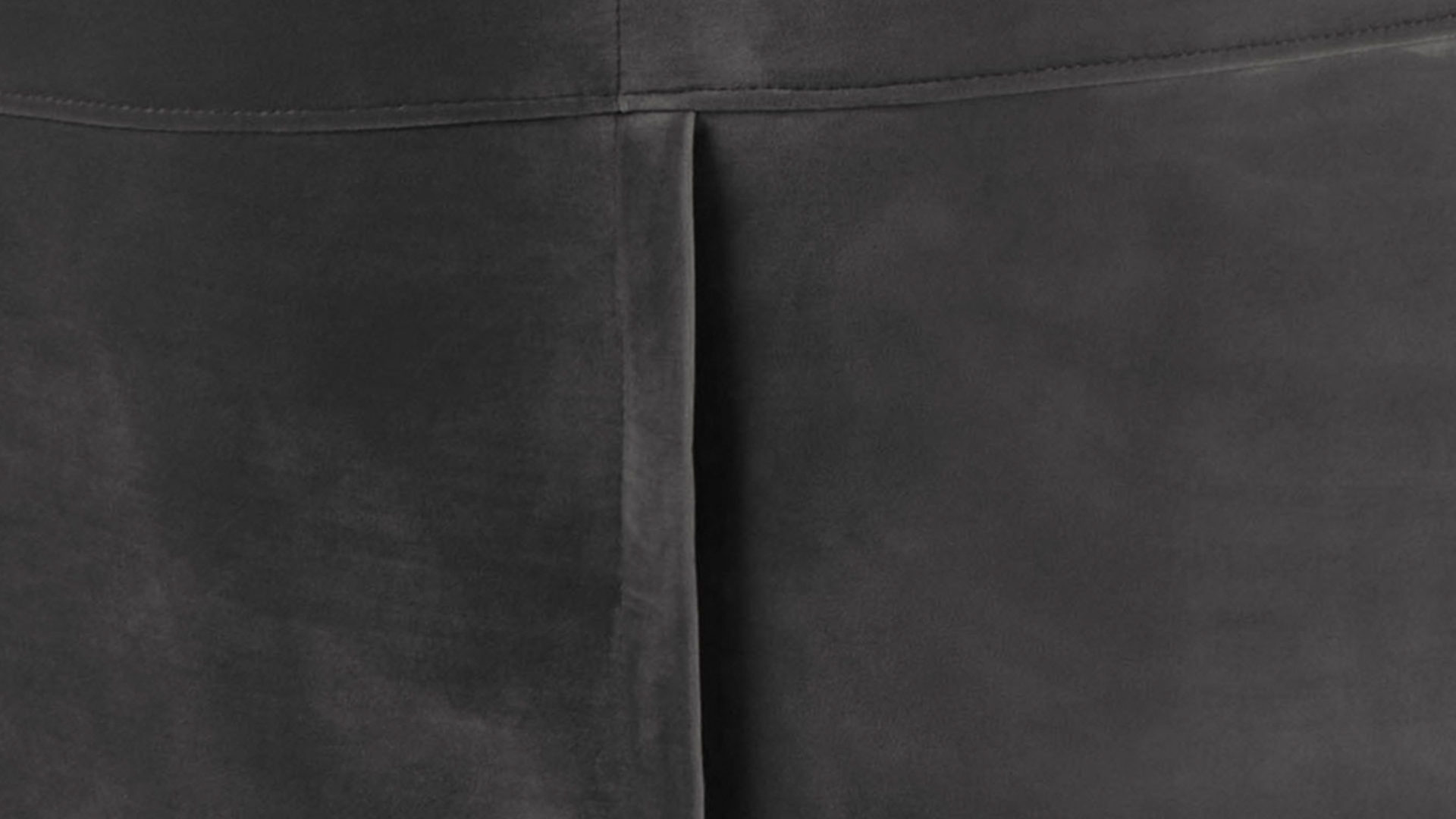 Dreisitzer Actona group aus Stoff in Dunkelgrau Dreisitzer-Sofa als bequemes Polstermöbel dunkelgrauer Samt Vic 28 & schwarze Holzfüße - Breite ca. 191 cm