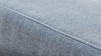 Ecksofa modulmaster aus Stoff in Hellblau Modulmaster MM-MP1075 - Ecksofa Chromfüße & stahlfarbene Chenille Nemo - Stellfläche ca. 319 x 222 cm