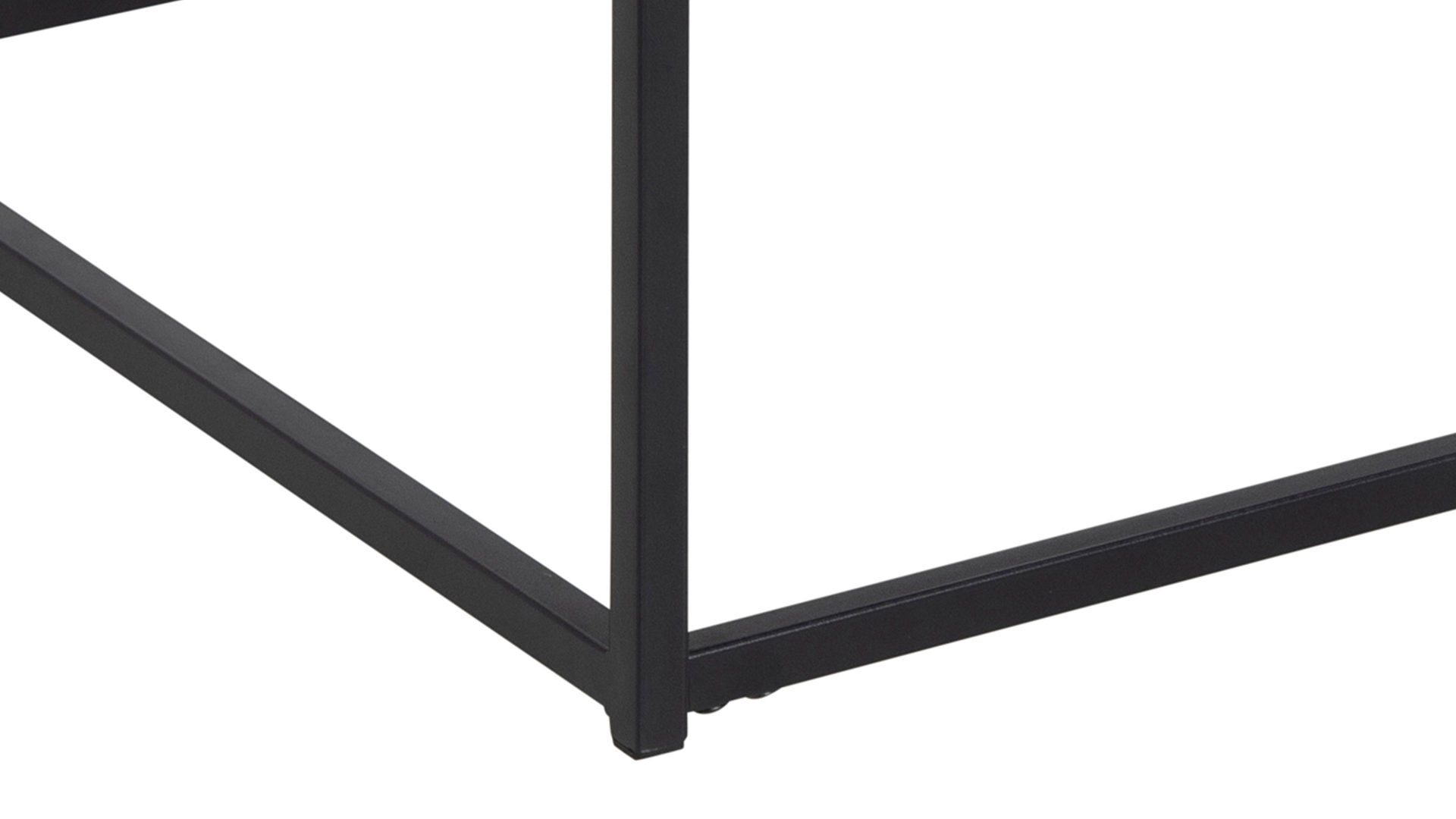 Couchtisch Actona group aus Holz in Schwarz Couchtisch Seaford schwarze Esche – ca. 110 x 60 cm