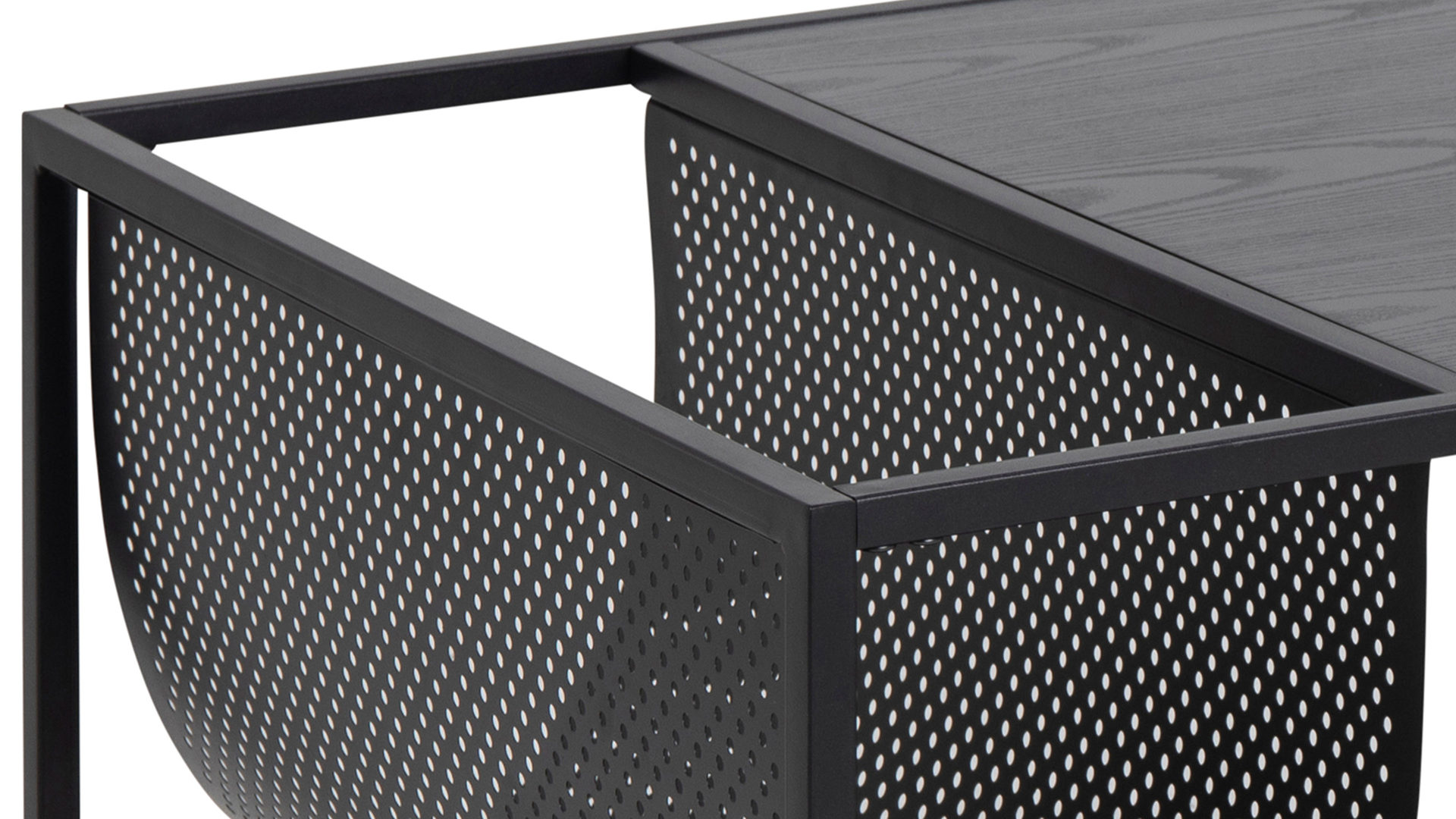 Couchtisch Actona group aus Holz in Schwarz Couchtisch Seaford schwarze Esche – ca. 110 x 60 cm