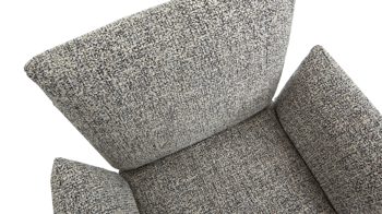 Polsterstuhl Venjakob aus Stoff in Grau VENJAKOB Polsterstuhl Maika als Esszimmermöbel anthrazitfarbener Webstoff Würzburg & edelstahlfarbenes Metallgestell