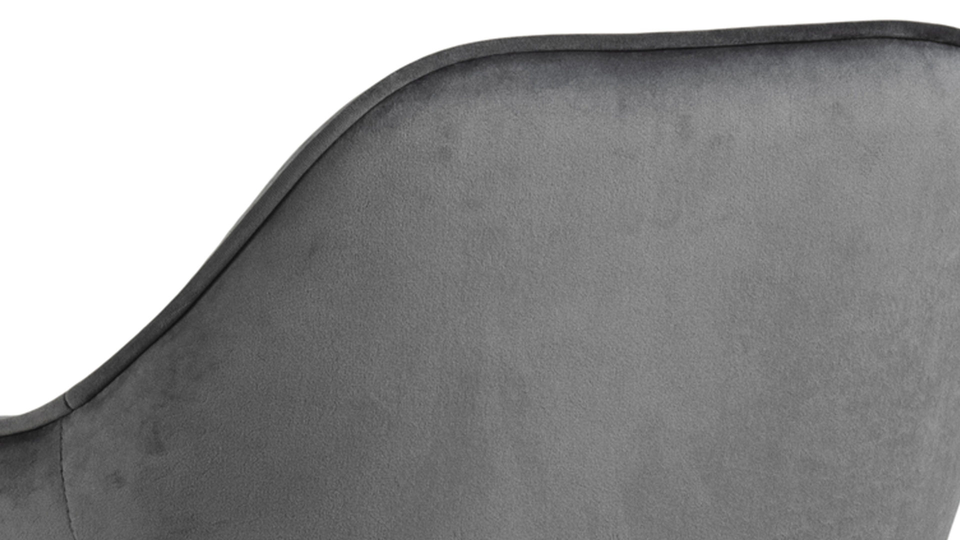 Barhocker Actona group aus Stoff in Grau Barhocker Brooke dunkelgrauer Samt Vic 28 & schwarzes Metall