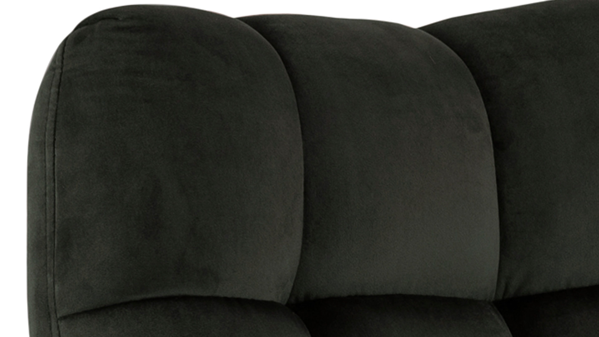 Drehsessel Actona group aus Stoff in Dunkelgrün Lounge-Drehsessel Paris dunkelgrüner Samt Vic 74AC & schwarzes Metallgestell