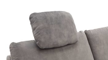 Kopfstütze modulmaster aus Stoff in Grau Modulmaster MM-ZE1126 - Kopfstütze silberfarbener Velours Amira - ca. 44 x 32 cm