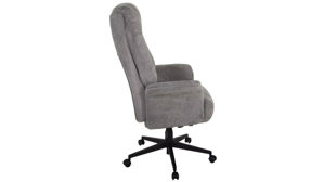 Bürostuhl Duo collection aus Stoff in Grau Chefsessel Otto XXL grauer Webstoff 112 & schwarzes Drehkreuz