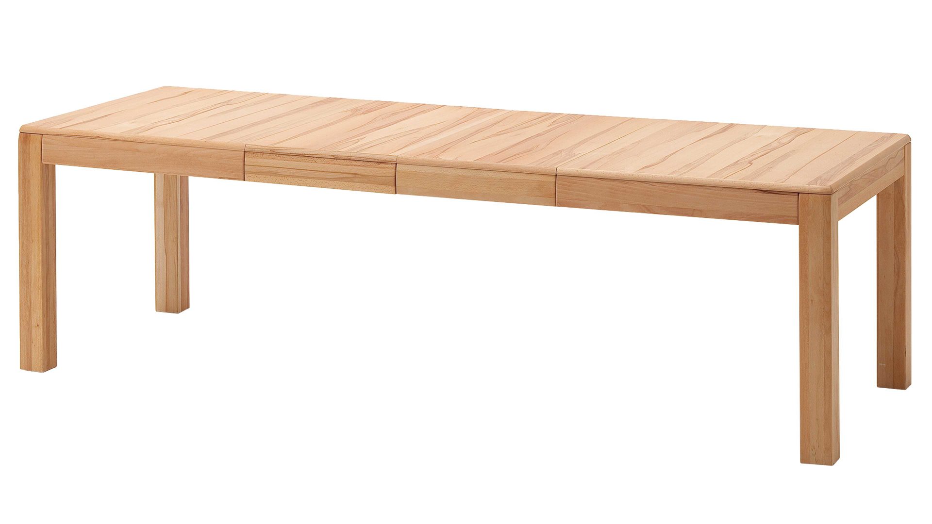 Auszugtisch Mca direkt aus Holz in Holzfarben Wohnprogramm Sena - Auszugtisch als Esstisch geölte Kernbuche – ca. 160-260 x 90 cm