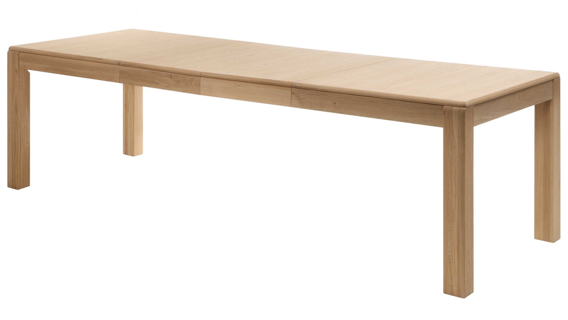Auszugtisch Mca furniture aus Holz in Holzfarben Hell Wohnprogramm Sena - Auszugtisch bzw. Esstisch Eiche Bianco – ca. 160-260 x 90 cm