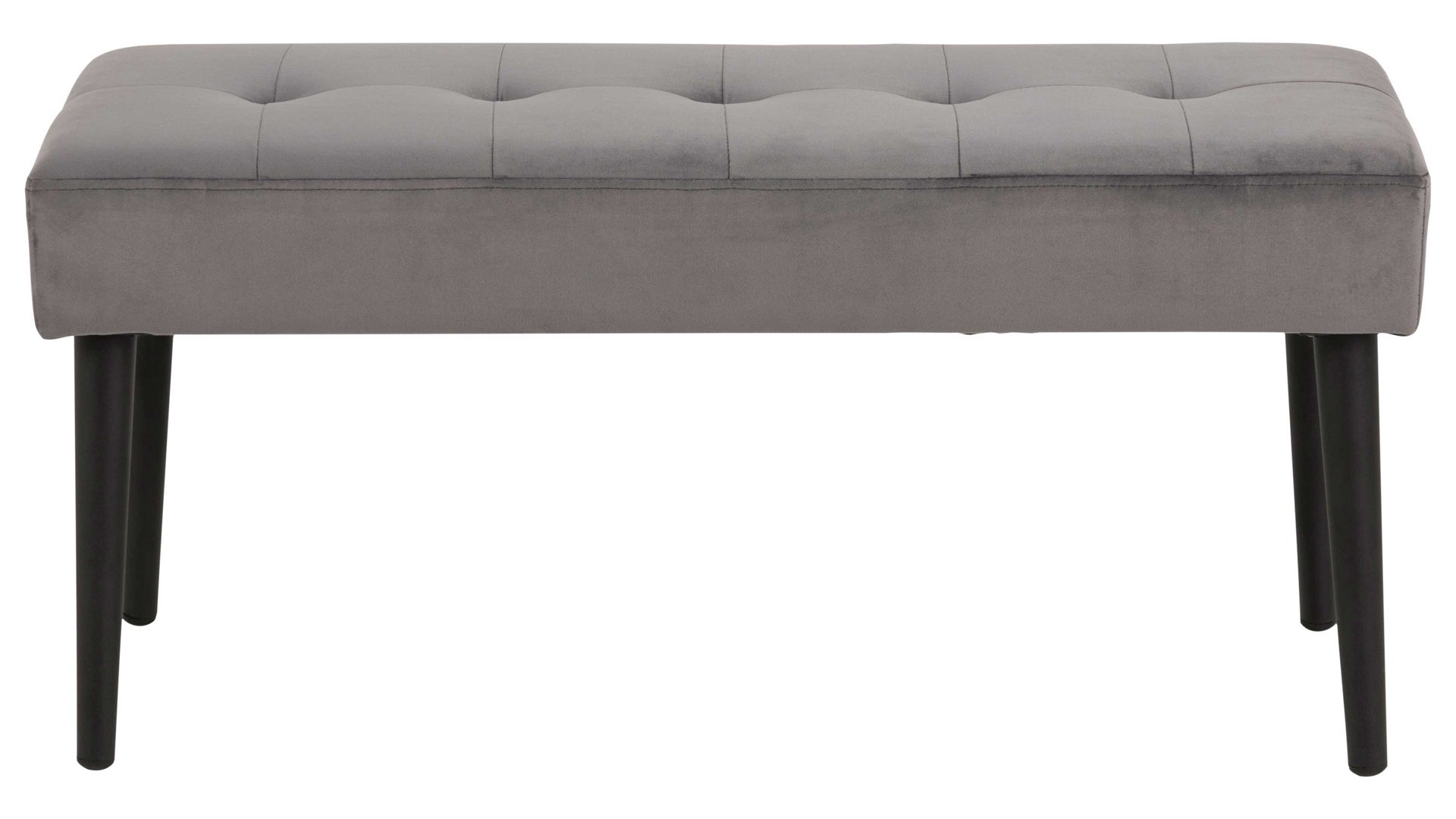 Polsterbank Actona group aus Stoff in Dunkelgrau Polsterbank Glory dunkelgrauer Samt Vic 28 & - Länge ca. 140 cm