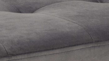 Polsterbank Actona group aus Stoff in Dunkelgrau Polsterbank Glory dunkelgrauer Samt Vic 28 & - Länge ca. 140 cm