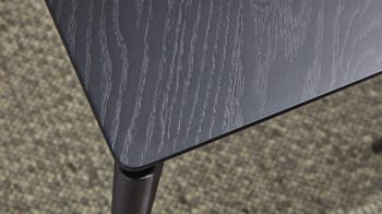 Esstisch Interliving aus Holz in Schwarz Interliving Esszimmer Serie 5110 - Esstisch mattschwarzes Eichefurnier - ca. 100 x 200 cm