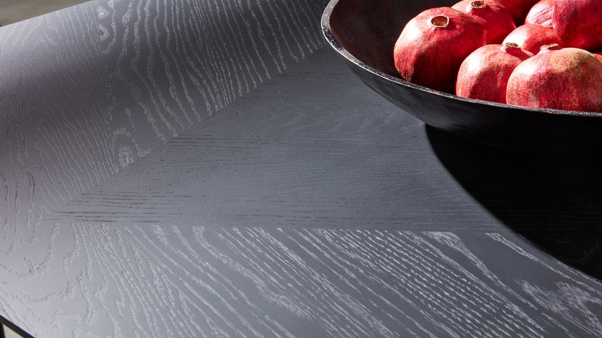 Auszugtisch Interliving aus Holz in Schwarz Interliving Esszimmer Serie 5110 - Auszugtisch T0401 mattschwarzes Eichefurnier - ca. 160 - 260 x 90 cm