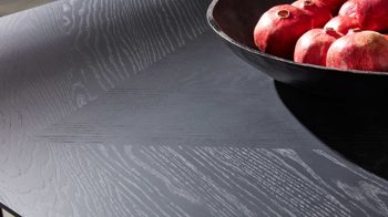 Esstisch Interliving aus Holz in Schwarz Interliving Esszimmer Serie 5110 - Esstisch T0200 mattschwarzes Eichefurnier - ca. 240 x 100 cm