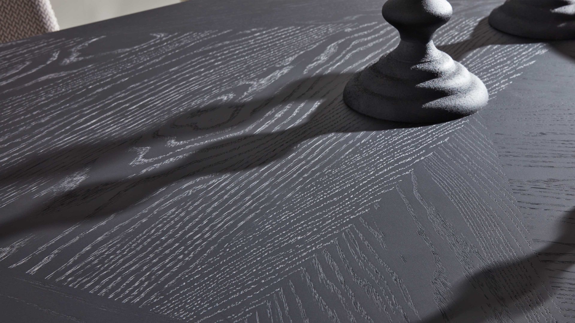 Esstisch Interliving aus Holz in Schwarz Interliving Esszimmer Serie 5110 - Esstisch T0200 mattschwarzes Eichefurnier - ca. 240 x 100 cm