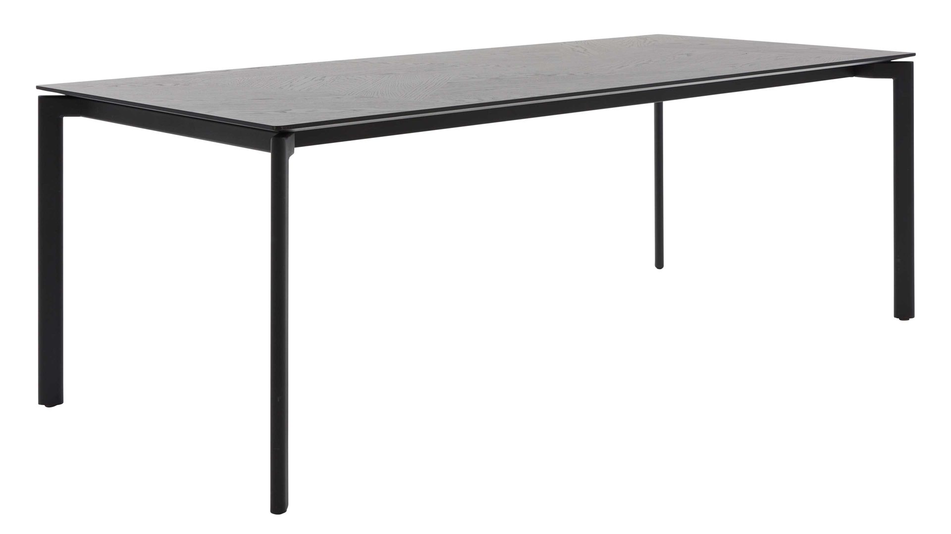 Esstisch Interliving aus Holz in Schwarz Interliving Esszimmer Serie 5110 - Esstisch mattschwarzes Eichefurnier - ca. 160 x 90 cm