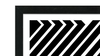 Kunstdruck Pro®art bilderpalette aus Karton / Papier / Pappe in Schwarz PRO®ART Kunstdruck Stripes Schwarz & Weiß - ca. 35 x 35 cm