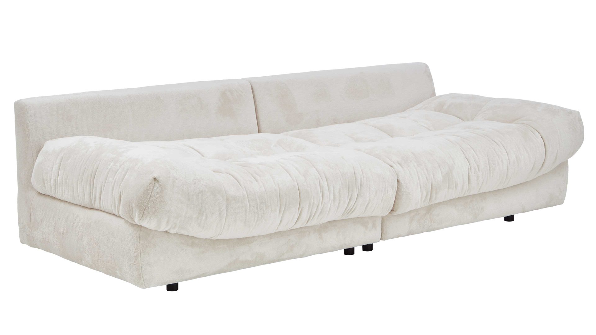 Bigsofa Gutmann factory® aus Stoff in Weiß Bigsofa Rometta weiße Chenille 387.77 - Länge ca. 262 cm
