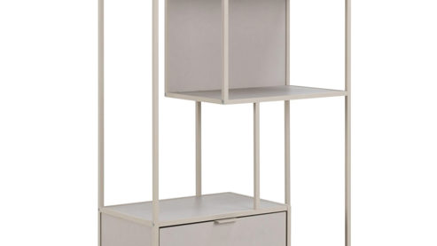 Regal Actona group aus Metall in Grau Regal Seaford im Industrielook Grau – ca. 77 x 185 cm