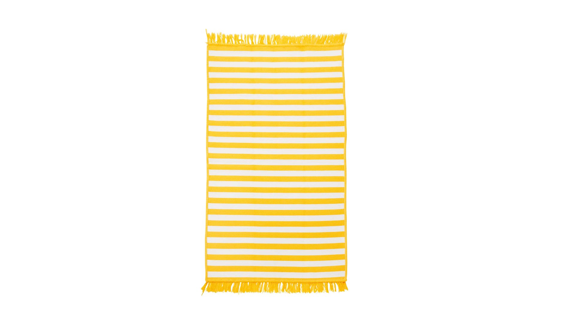 Outdoor-Teppich Done.® aus Kunstfaser in Gelb done.® Outdoor-Teppich Lemon & Weiß - ca. 80 x 120 cm
