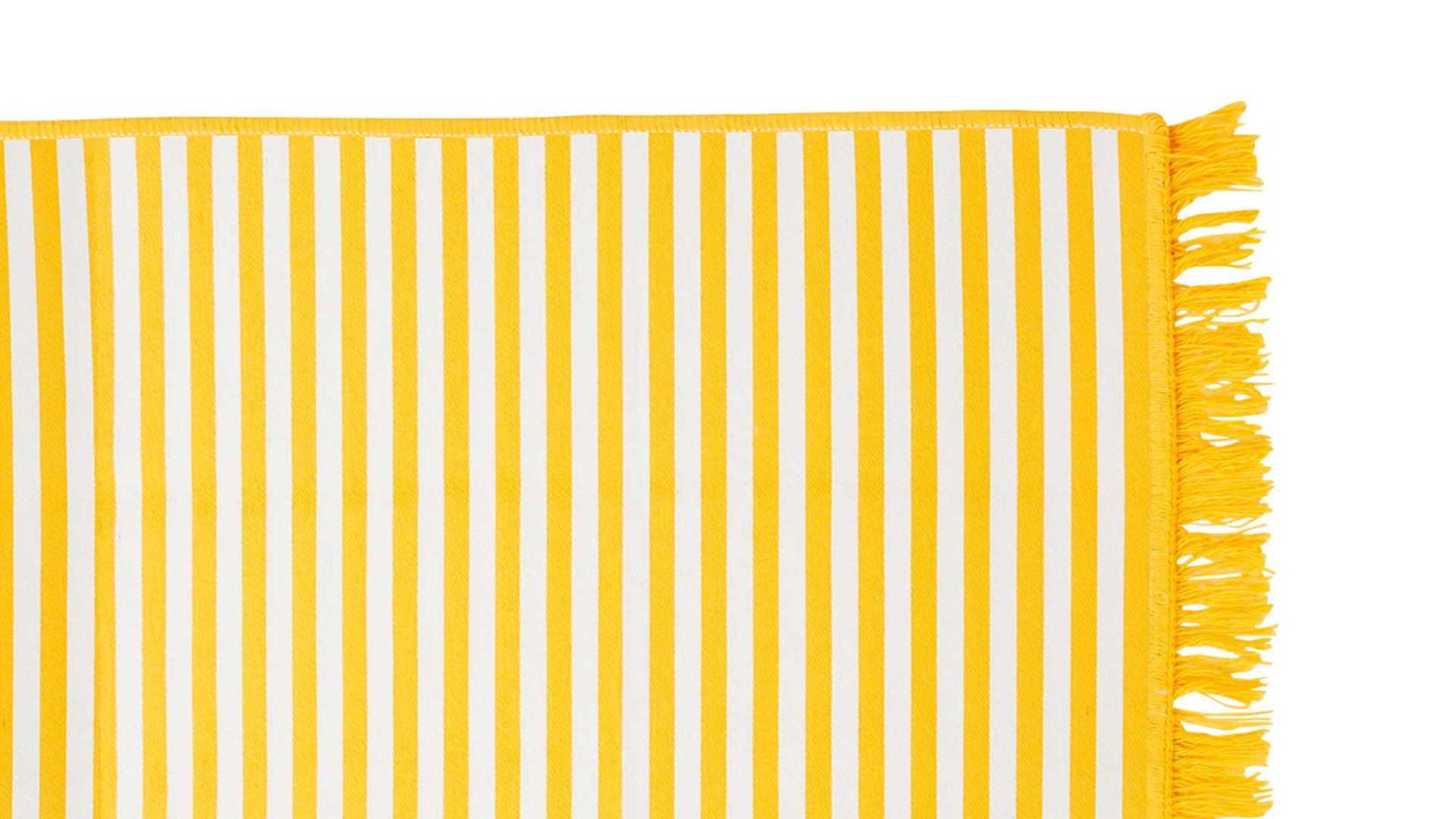 Outdoor-Teppich Done.® aus Kunstfaser in Gelb done.® Outdoor-Teppich Lemon & Weiß - ca. 80 x 120 cm