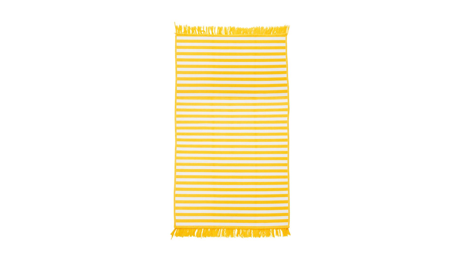 Outdoor-Teppich Done.® aus Kunstfaser in Gelb done.® Outdoor-Teppich Lemon & Weiß - ca. 120 x 180 cm