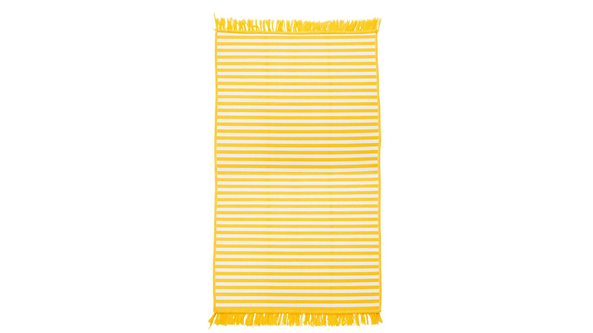 Outdoor-Teppich Done.® aus Kunstfaser in Gelb done.® Outdoor-Teppich Lemon & Weiß - ca. 160 x 250 cm