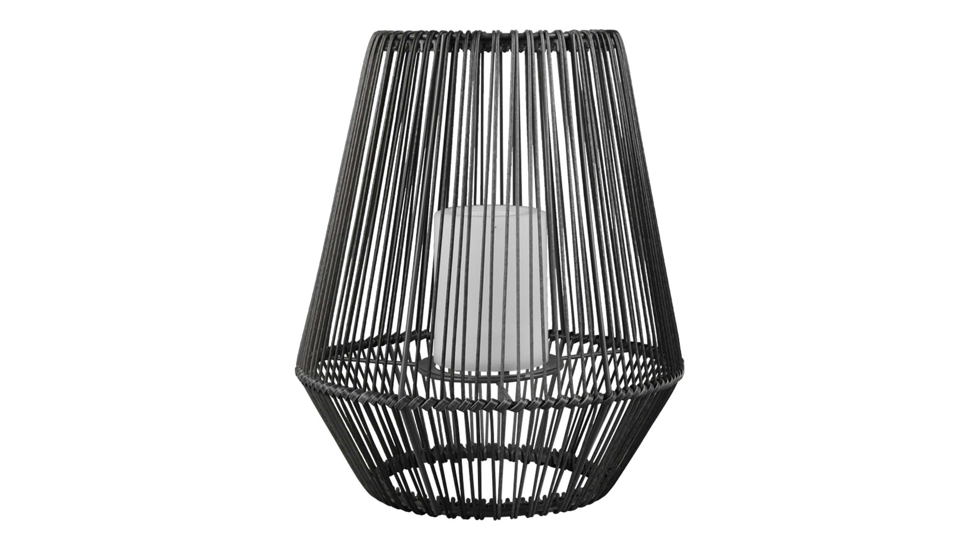 Tischleuchte Reality leuchten aus Kunststoff in Schwarz RL Solar-Tischleuchte Mineros schwarzer Kunststoff - Höhe ca. 31 cm