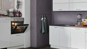 Einbauküche Express küchen aus Holz in Metallfarben EXPRESS KÜCHEN Einbauküche Star mit IGNIS-Geräten Weiß & Kupfer - zweizeilig