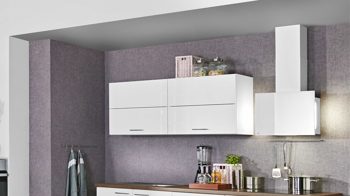 Einbauküche Express küchen aus Holz in Metallfarben EXPRESS KÜCHEN Einbauküche Star mit IGNIS-Geräten Weiß & Kupfer - zweizeilig