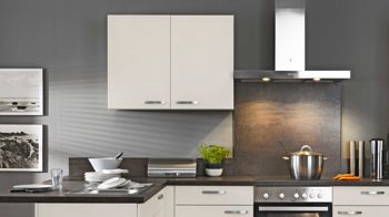 Einbauküche Express küchen aus Holz in Beige EXPRESS KÜCHEN Einbauküche Win mit IGNIS-Geräten Magnolia - Stellfläche ca. 335 x 185 cm