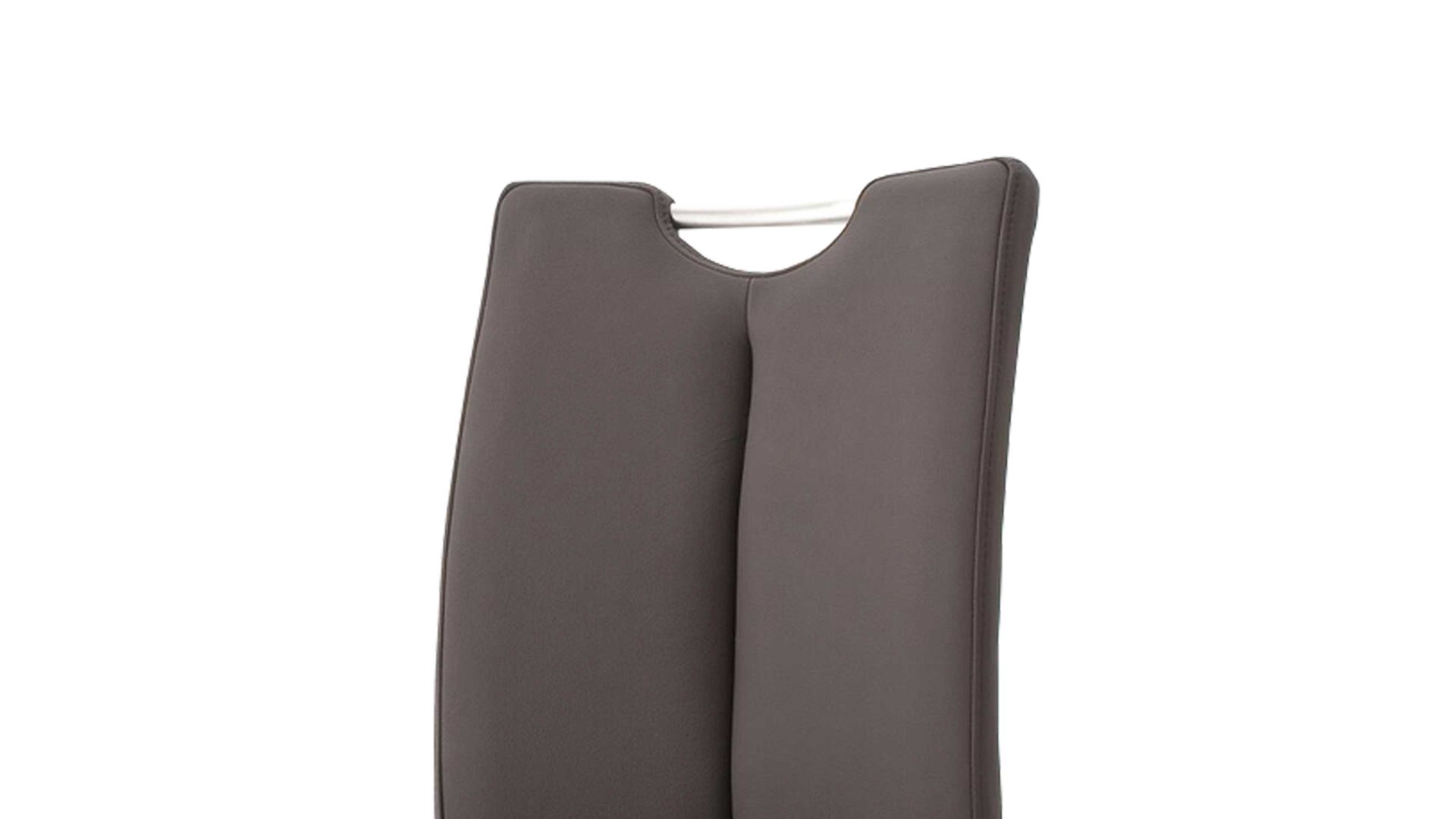 Schwingstuhl Mca furniture aus Stoff in Dunkelbraun Schwingstuhl Artos braunes Kunstleder BX & Edelstahl