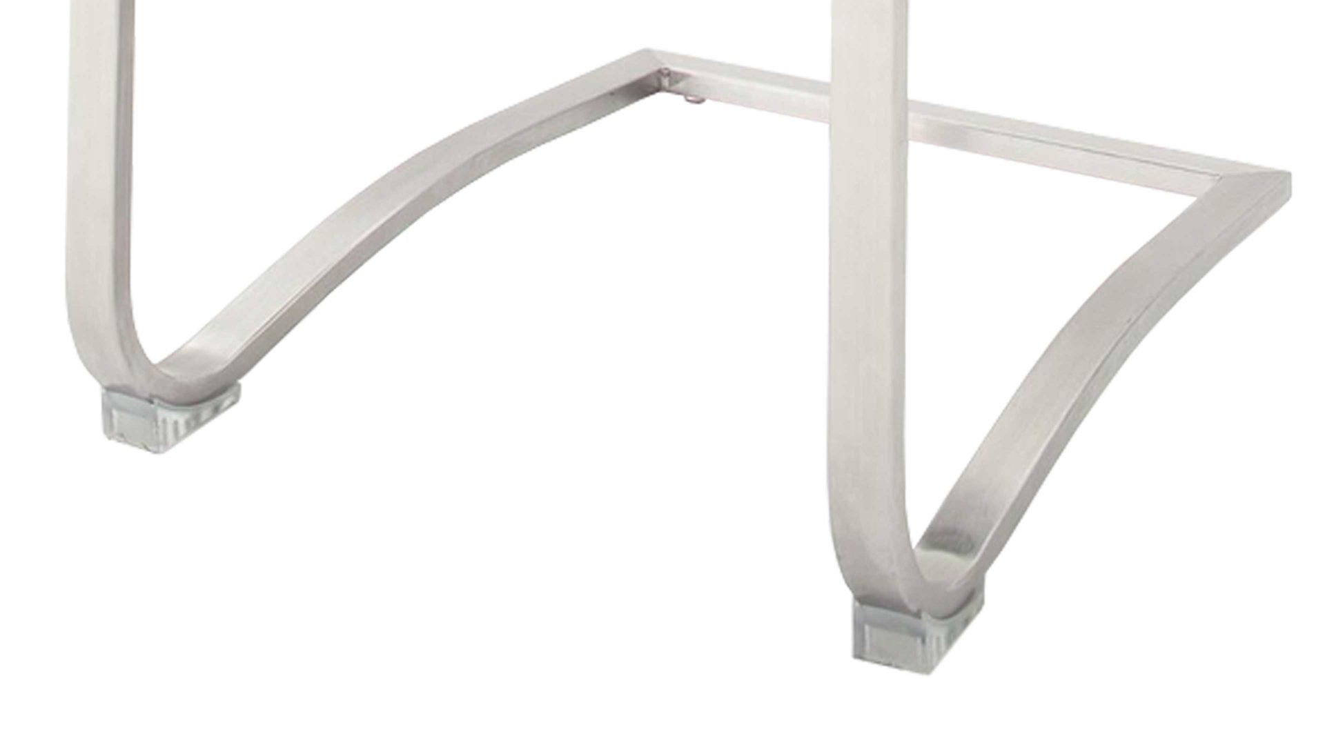 Schwingstuhl Mca furniture aus Leder in Schwarz Schwingstuhl Artos schwarzes Leder SX & Edelstahl