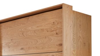 Passepartout Interliving aus Holz in Holzfarben Interliving Schlafzimmer Serie 1024 – Passepartout Breite ca. 249 cm - Balkeneiche