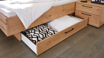 Bettkasten Interliving aus Holz in Holzfarben Interliving Schlafzimmer Serie 1024 – Bettschubladen zweiteilig - Balkeneiche
