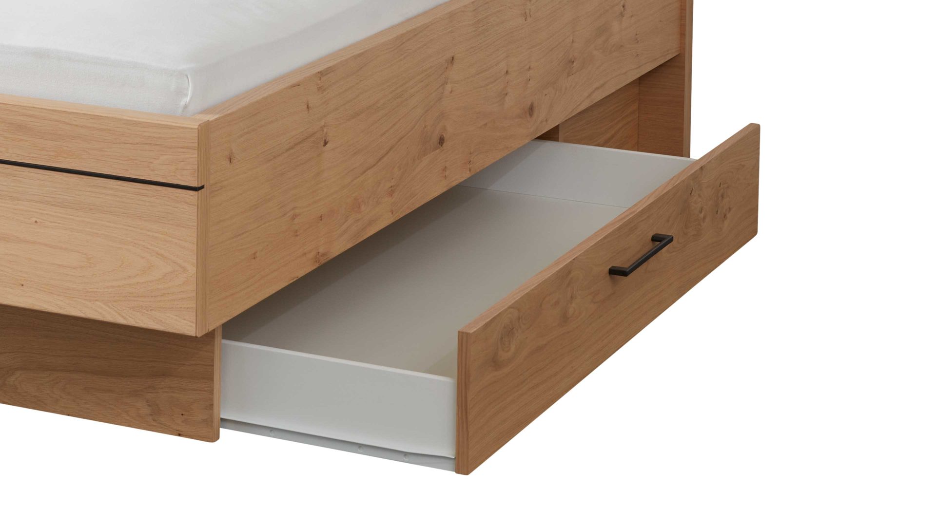 Bettkasten Interliving aus Holz in Holzfarben Interliving Schlafzimmer Serie 1024 – Bettschubladen zweiteilig - Balkeneiche