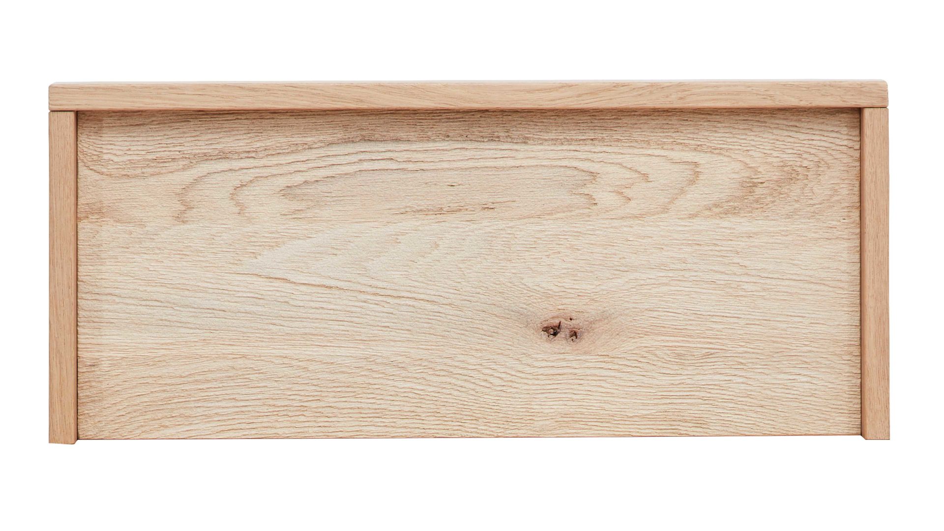 Paneel Interliving aus Holz in Holzfarben Interliving Schlafzimmer Serie 1023 – Paneelaufsatz links, Breite ca. 64 cm - Balkeneiche