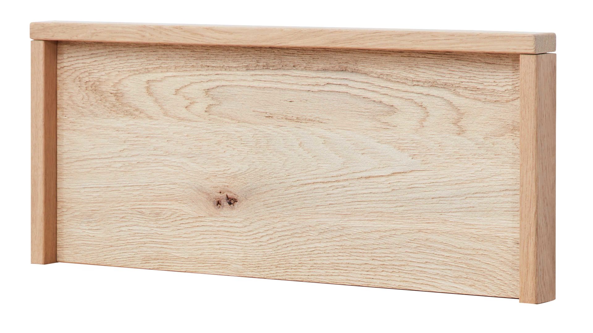 Paneel Interliving aus Holz in Holzfarben Interliving Schlafzimmer Serie 1023 – Paneelaufsatz 30216 links, Breite ca. 50 cm - Balkeneiche
