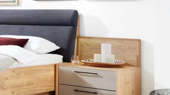 Paneel Interliving aus Holz in Holzfarben Interliving Schlafzimmer Serie 1023 – Paneelaufsatz rechts, Breite ca. 64 cm - Riffholz