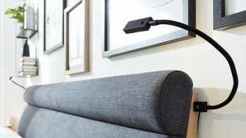 Möbelbeleuchtung Interliving aus Metall in Anthrazit Interliving Schlafzimmer Serie 1023 – Flexleuchten-Set zweiteilig