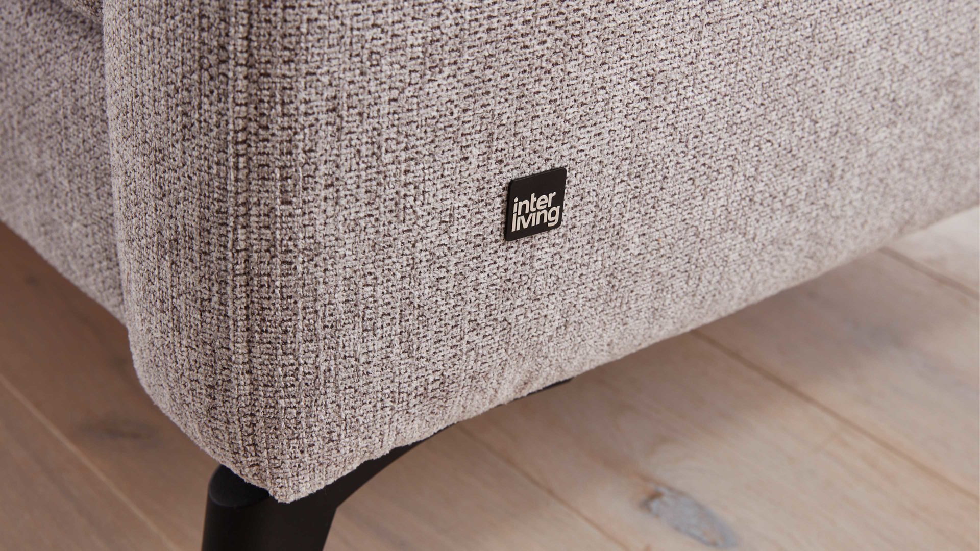 Ecksofa Interliving aus Stoff in Grau Interliving Sofa Serie 4400 - Ecksofa steingrauer Bezug GCP 39 - Stellfläche ca. 210 x 262 cm