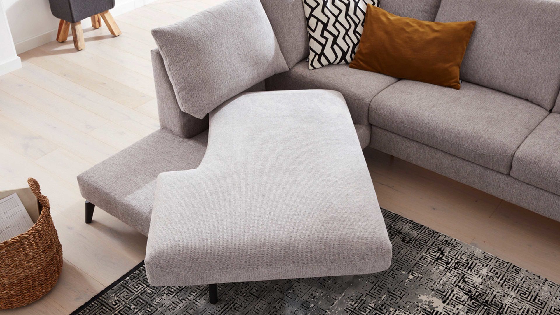 Funktion Interliving aus Metall in Transparent Interliving Sofa Serie 4400 - Drehteil Funktions-Mehrpreis