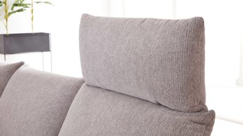Kopfstütze Interliving aus Stoff in Grau Interliving Sofa Serie 4400 - Kopfstütze steingrauer Bezug GCP 39 - Breite ca. 82 cm