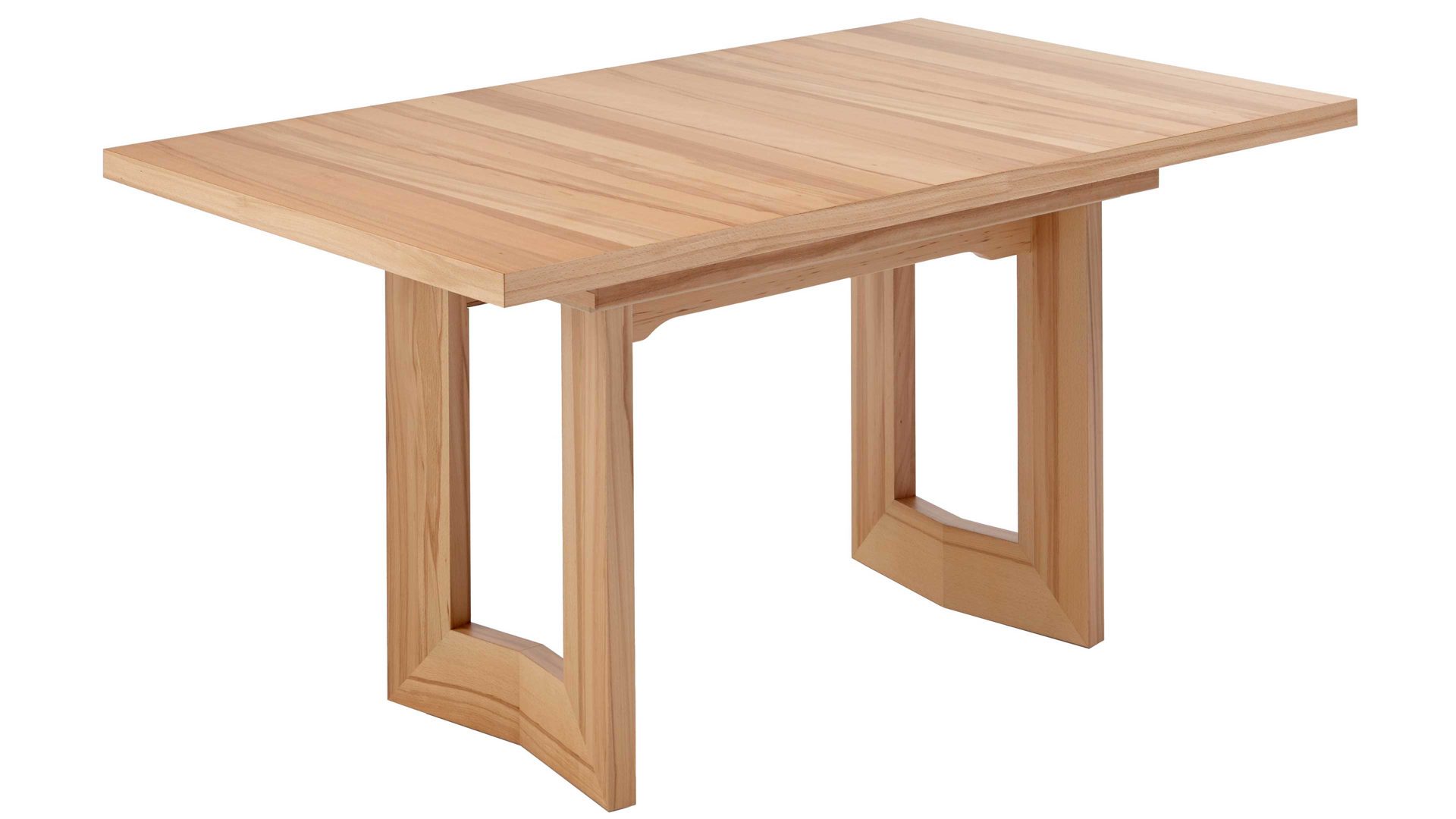 Auszugtisch modulmaster aus Holz in Holzfarben Modulmaster Game 2 - Funktionstisch als Holzmöbel Kernbuche - ca. 130–78 x 75 x 90 cm